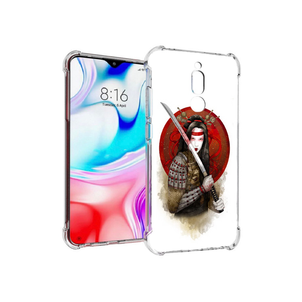 Чехол MyPads Tocco для Xiaomi Redmi 8 рисованная девушка с катаной (PT138911.300.580)