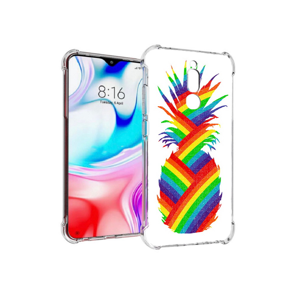 

Чехол MyPads Tocco для Xiaomi Redmi 8 радужный ананас (PT138911.300.566), Прозрачный, Tocco