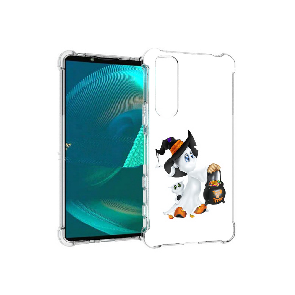 

Чехол MyPads Tocco для Sony Xperia 5 III Маленький призрак (PT172137.231.113), Прозрачный, Tocco