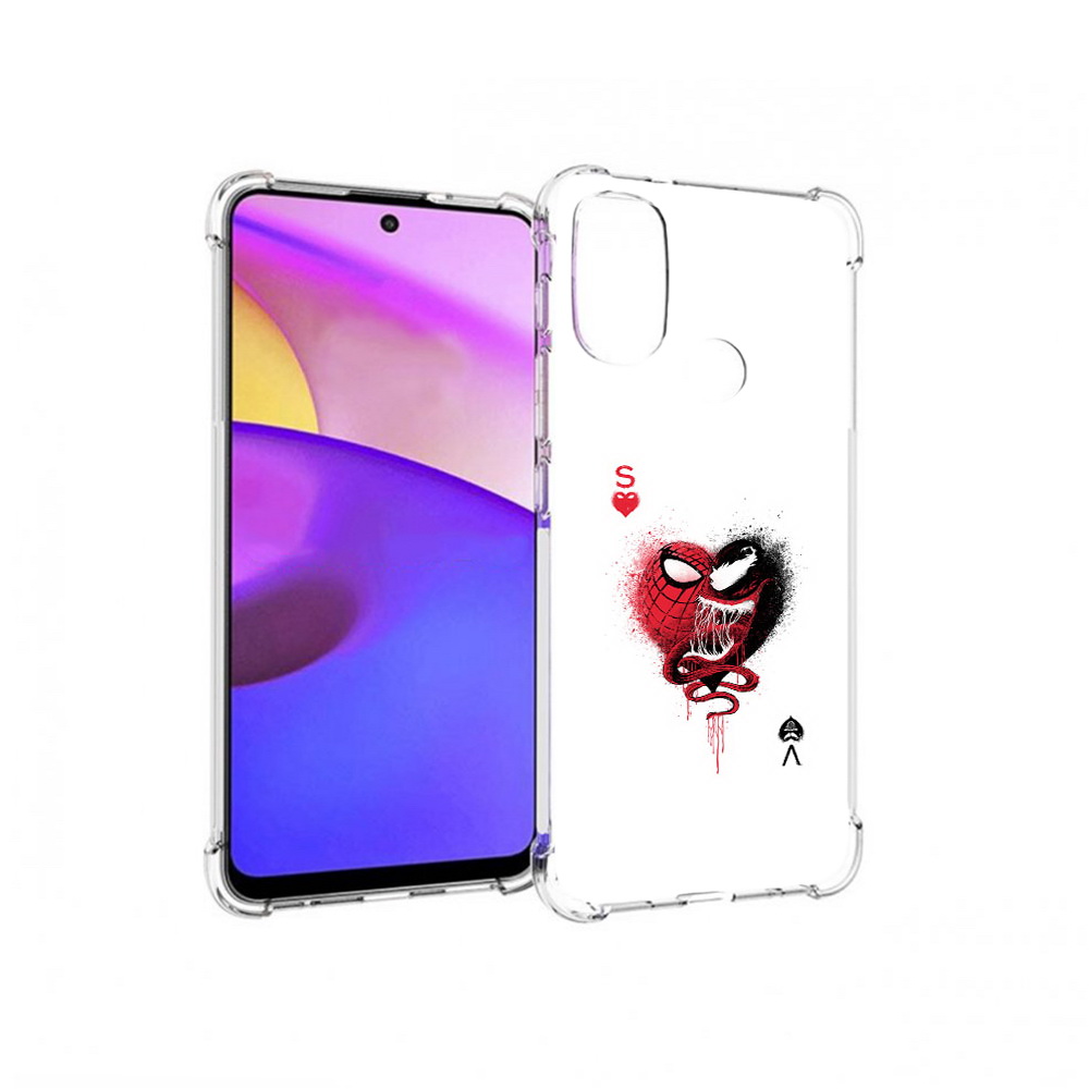 

Чехол MyPads Tocco для Motorola Moto E30 Веном (PT227074.357.41), Прозрачный, Tocco
