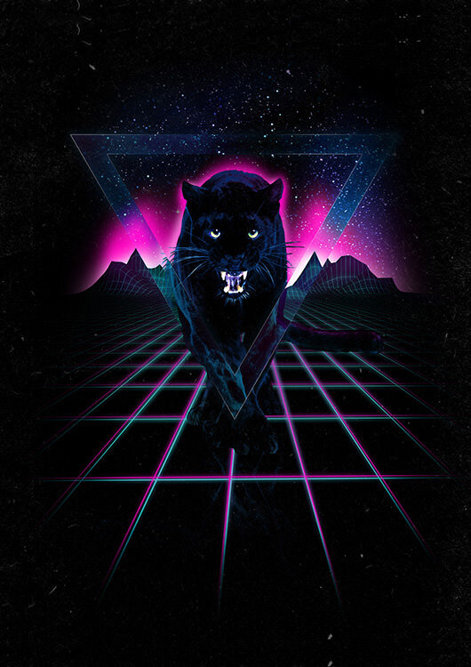 

Большой постер на стену Jaguar Poster 50х70 см без рамы, RFJAGUAR