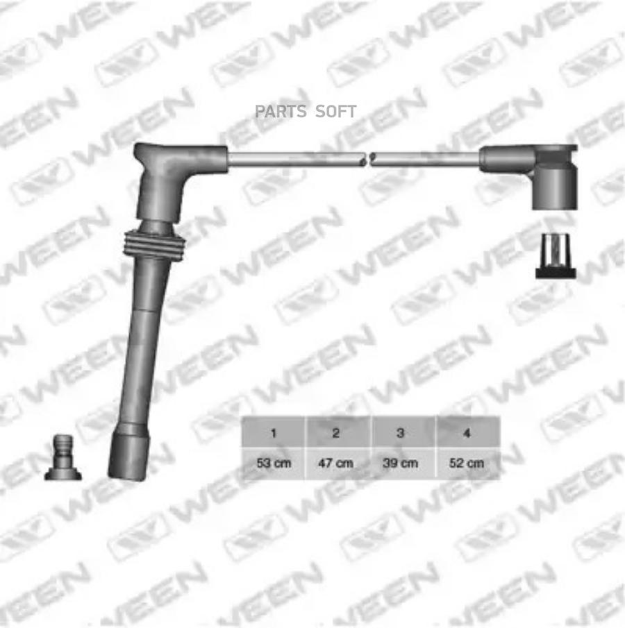 

Высоковольтные провода "N-Silicone" Класс F, 16V LADA 2110 – 2112 WEEN 110-4123