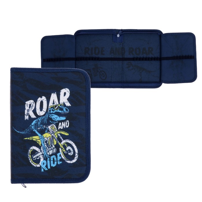 

Пенал 1 секция, 2 откидные планки, 140 х 200 мм, тканевый, Оникс, ПКТ 09-20, Dino ride