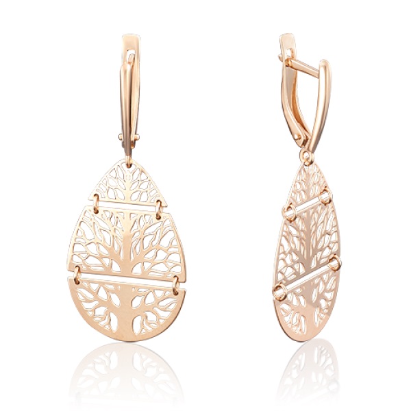 

Серьги из красного золота PLATINA jewelry 02-3795-00-000-1110-65, 02-3795-00-000-1110-65