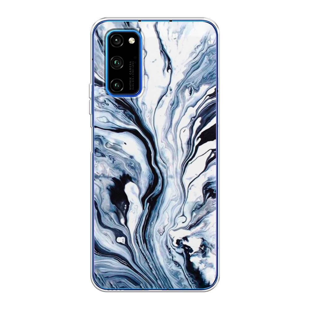 

Чехол Awog на Huawei Honor V30 Pro "Голубой минерал мрамор", 611450-3