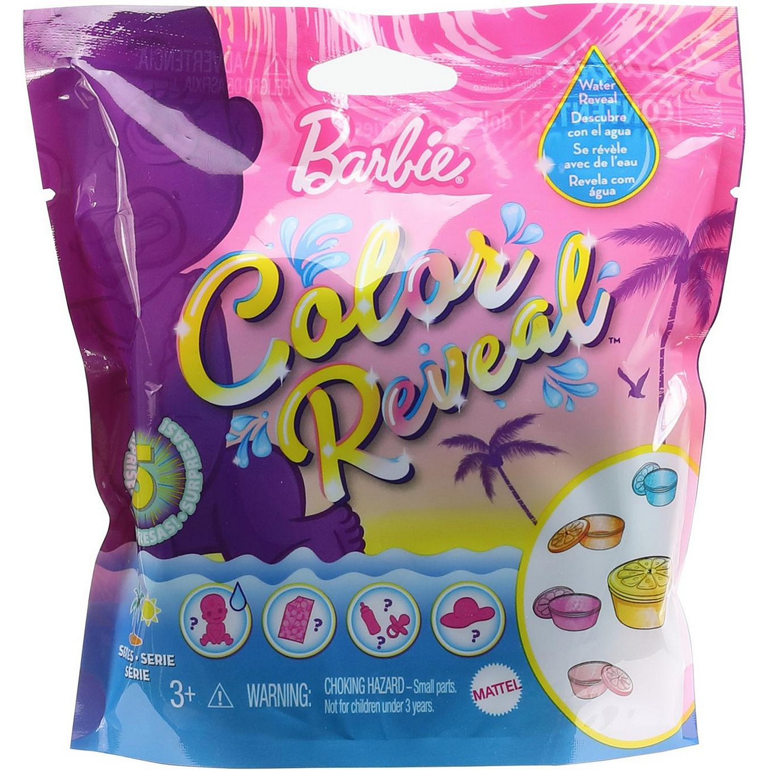 

Кукла Mattel Barbie Малыш Песок и Солнце в непрозрачной упаковке с сюрпризами GTT12