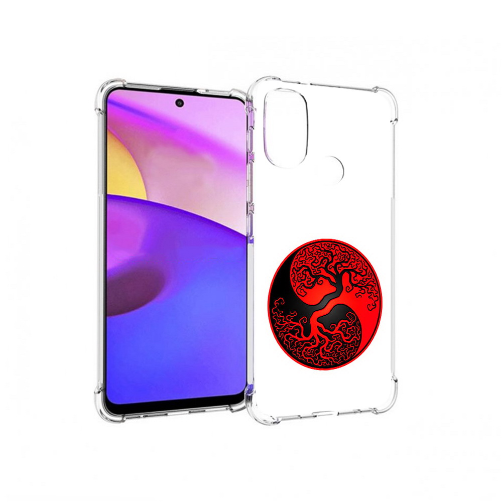 

Чехол MyPads Tocco для Motorola Moto E30 инь янь дерево (PT227074.357.379), Прозрачный, Tocco