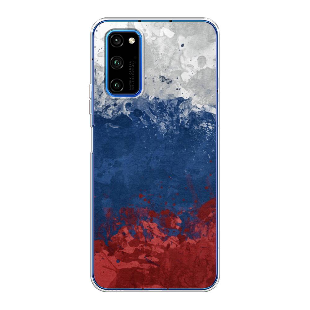 

Чехол Awog на Huawei Honor V30 Pro "Флаг России неровный", Белый;синий;красный, 611450-5