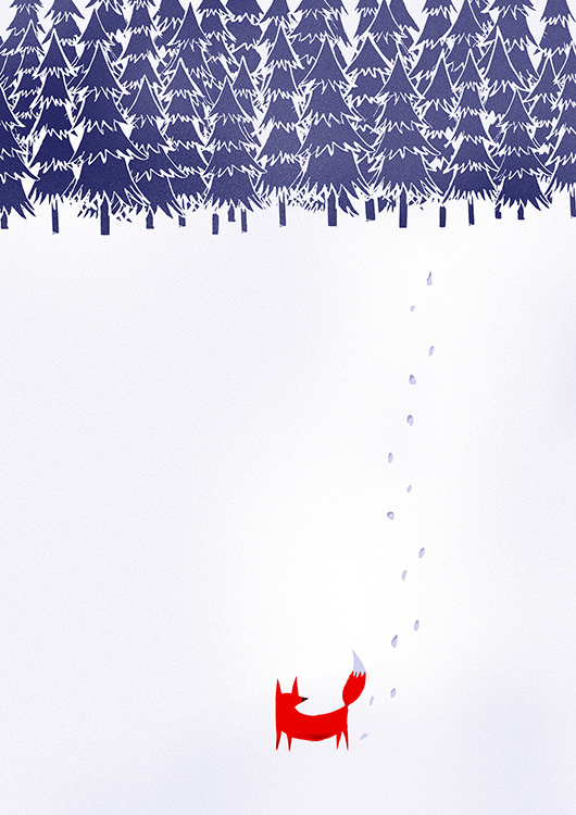 

Большой постер на стену Alone In The Forest 50х70 см без рамы, RFALONE