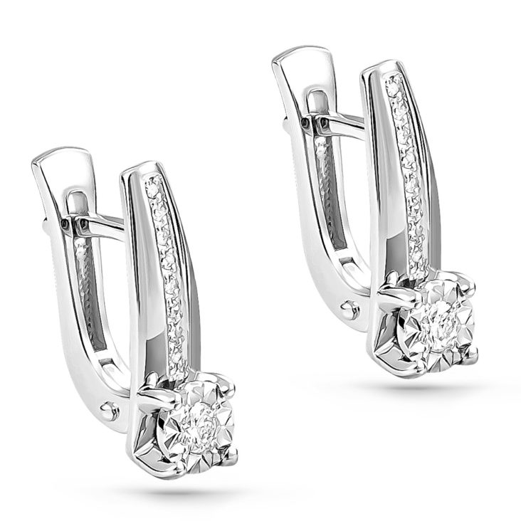 

Серьги из золота с бриллиантом Kabarovsky 12-11086-1000, 12-11086-1000