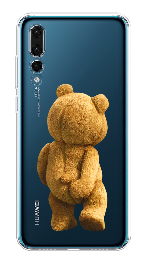 

Чехол на Huawei P20 Pro "Медвежья спина", Коричневый;прозрачный, 65050-1