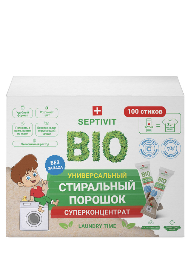 фото Стиральный порошок в стиках septivit premium 100 шт.