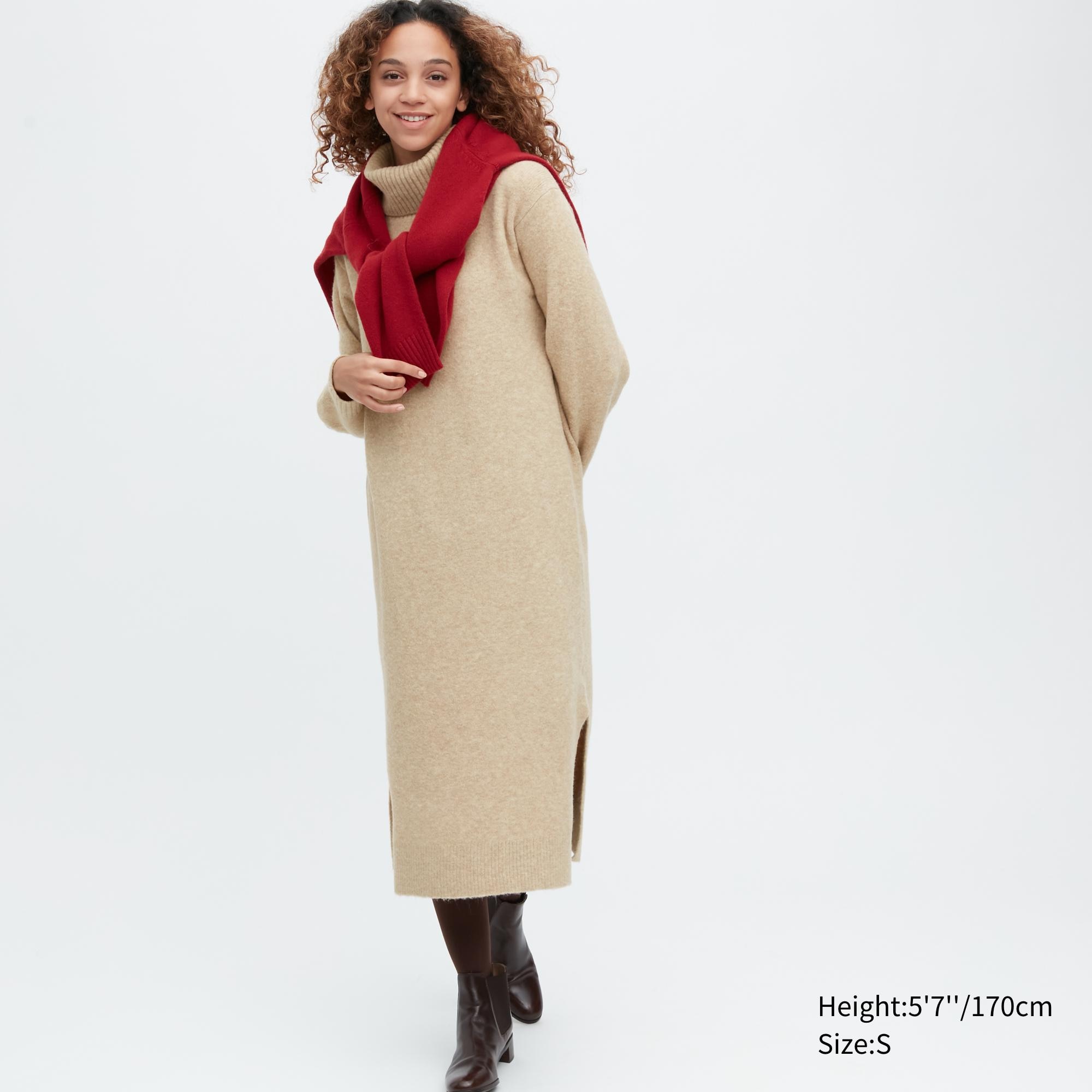 

Платье женское UNIQLO 452732COL32 бежевое M (доставка из-за рубежа), 452732COL32