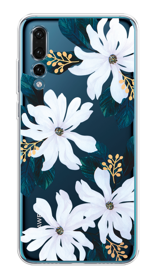 

Чехол на Huawei P20 Pro "Delilah Flower", Зеленый;белый, 65050-1