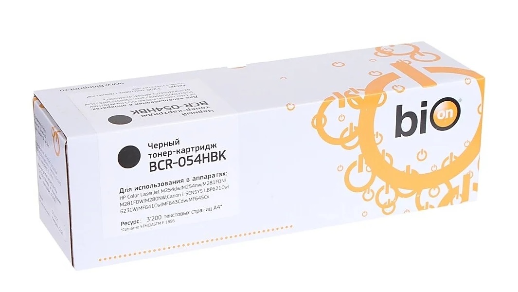 Картридж Bion BCR-054HBK Black для Canon i-Sensys LBP-620/621/623/640/MF-640/641/642/643