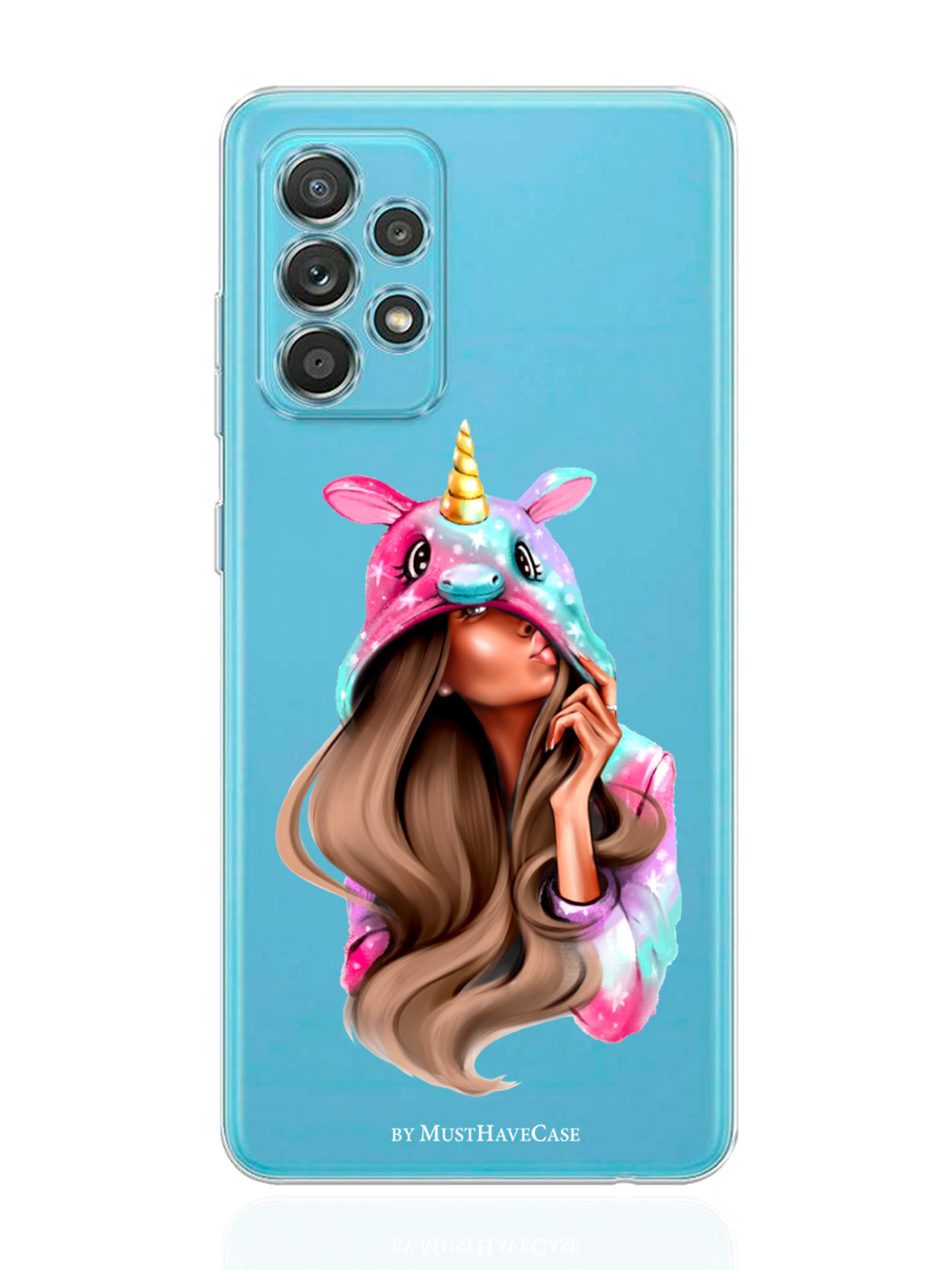 

Чехол MustHaveCase для Samsung Galaxy A33 Unicorn Girl/Единорог прозрачный, Прозрачный;розовый
