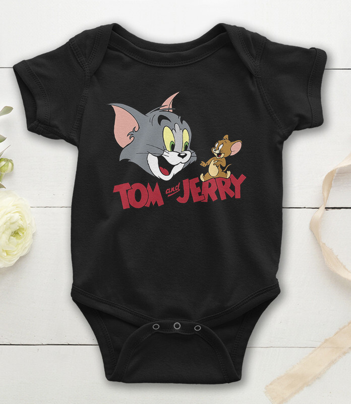 

Боди детское WILD CHILD Котик Том и мышка, цв.черный р.68, Котик Том и мышка