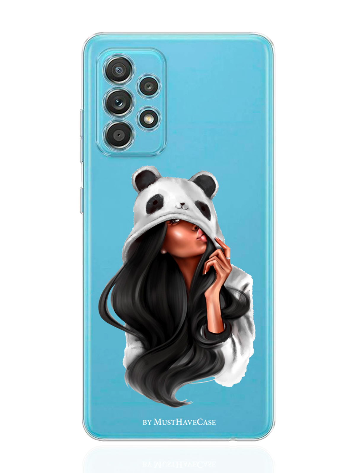 

Чехол MustHaveCase для Samsung Galaxy A33 Panda Girl/ Панда прозрачный, Прозрачный;белый;черный