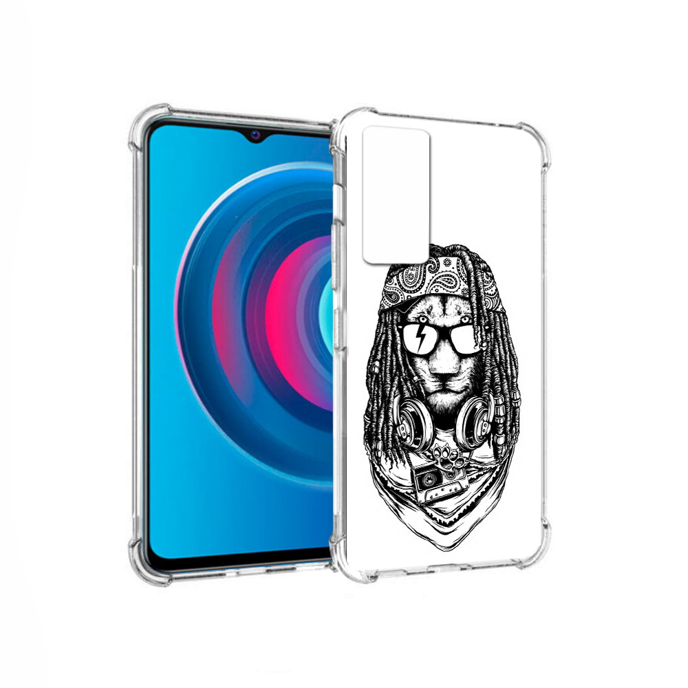 

Чехол MyPads Tocco для Vivo Y74s дреды льва (PT224892.430.338), Прозрачный, Tocco