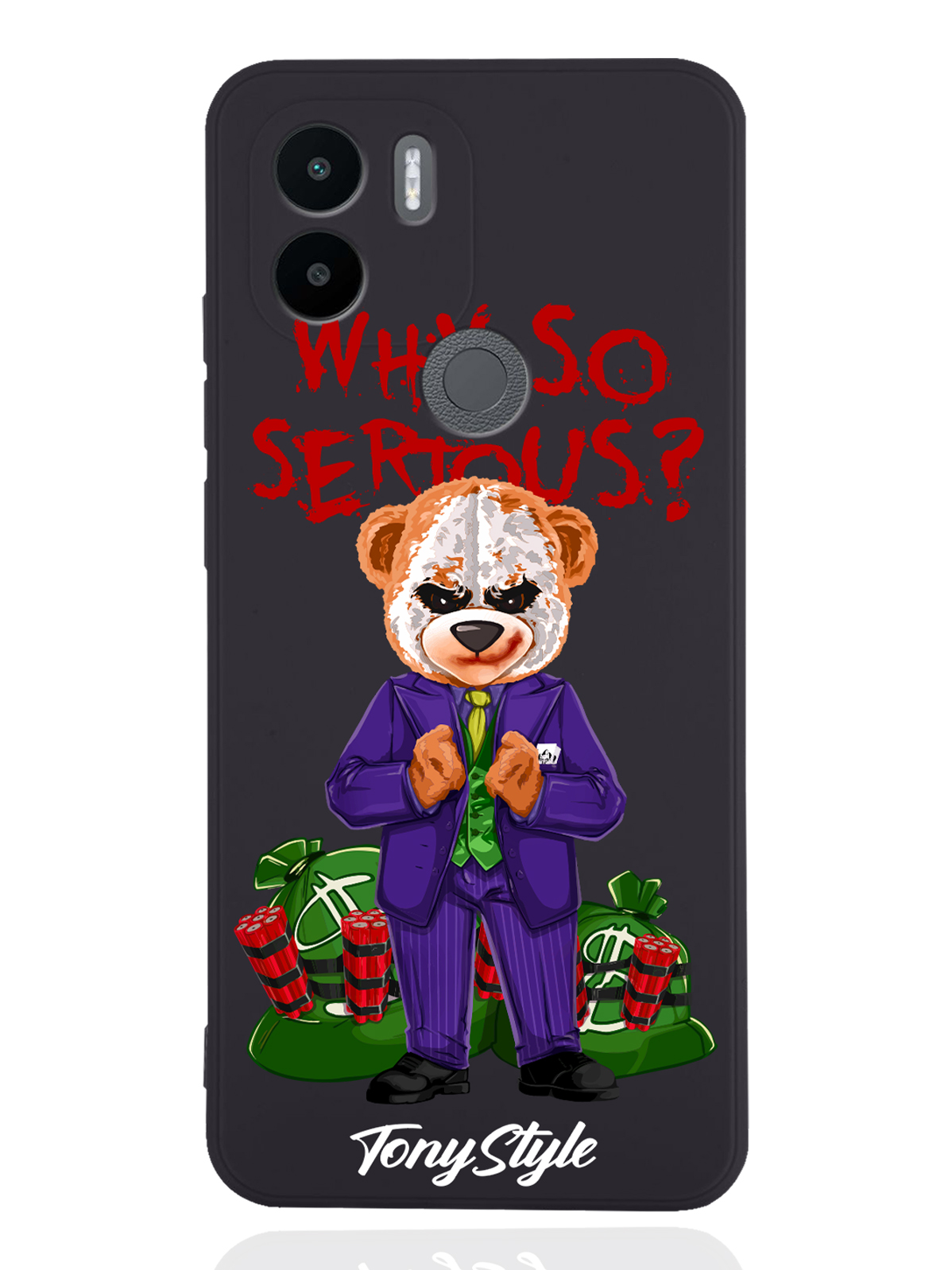 Чехол Tony Style для Xiaomi Redmi A1+ Tony Style Why so serious черный