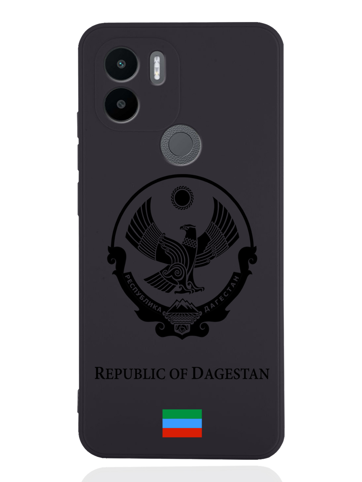 

Чехол SignumCase для Xiaomi Redmi A1+ Черный лаковый Герб Дагестана черный