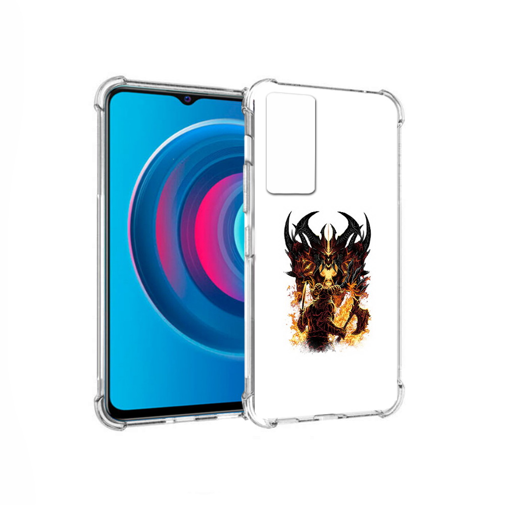 

Чехол MyPads Tocco для Vivo Y74s демон shadow fiend (PT224892.430.318), Прозрачный, Tocco