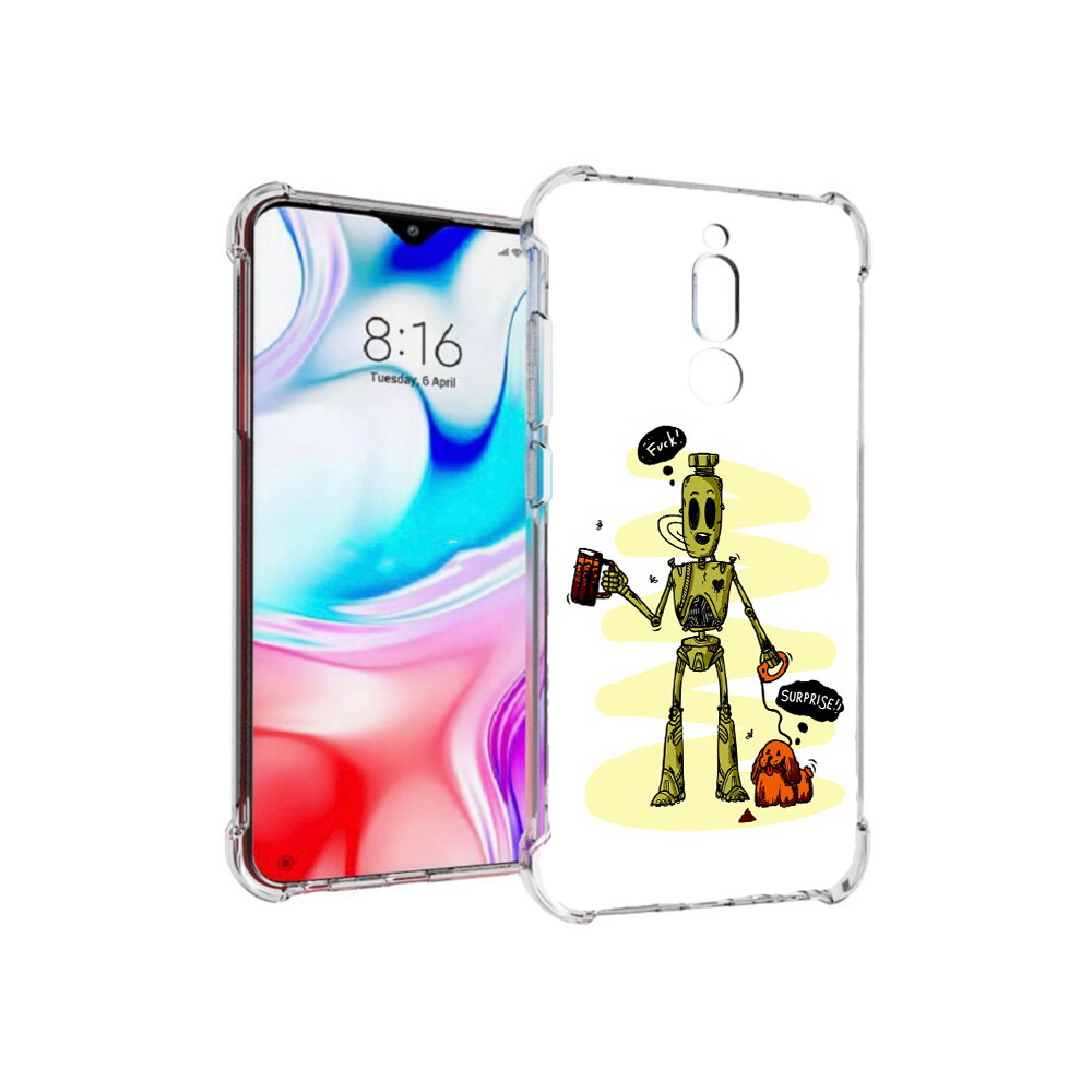 

Чехол MyPads Tocco для Xiaomi Redmi 8 прикольный робот (PT138911.300.557), Прозрачный, Tocco