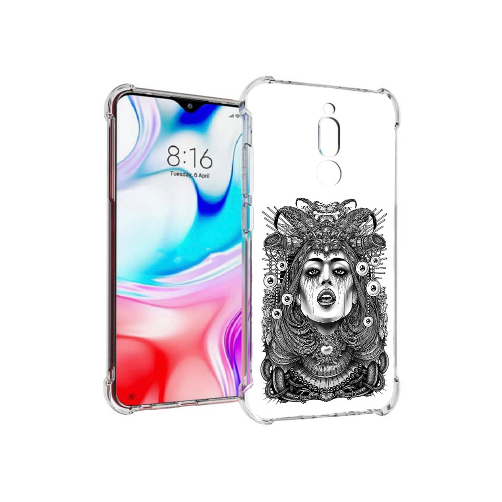 

Чехол MyPads Tocco для Xiaomi Redmi 8 портрет девушки черно белый (PT138911.300.551), Прозрачный, Tocco