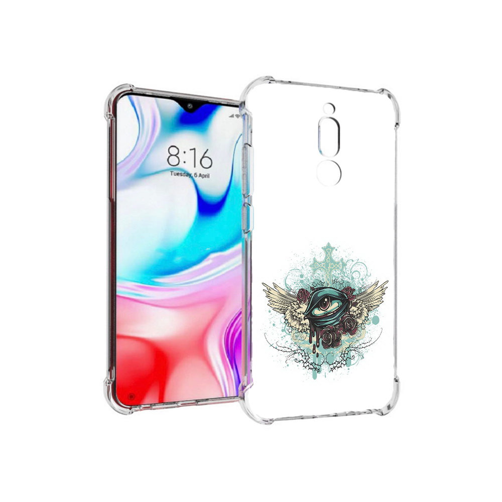 

Чехол MyPads Tocco для Xiaomi Redmi 8 плачущий глаз с крыльями (PT138911.300.544), Прозрачный, Tocco