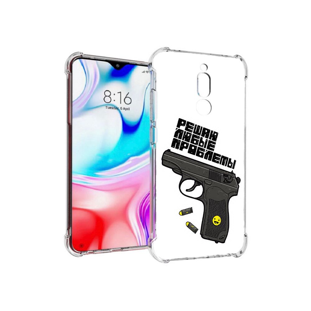 

Чехол MyPads Tocco для Xiaomi Redmi 8 пистолет против проблем (PT138911.300.542), Прозрачный, Tocco