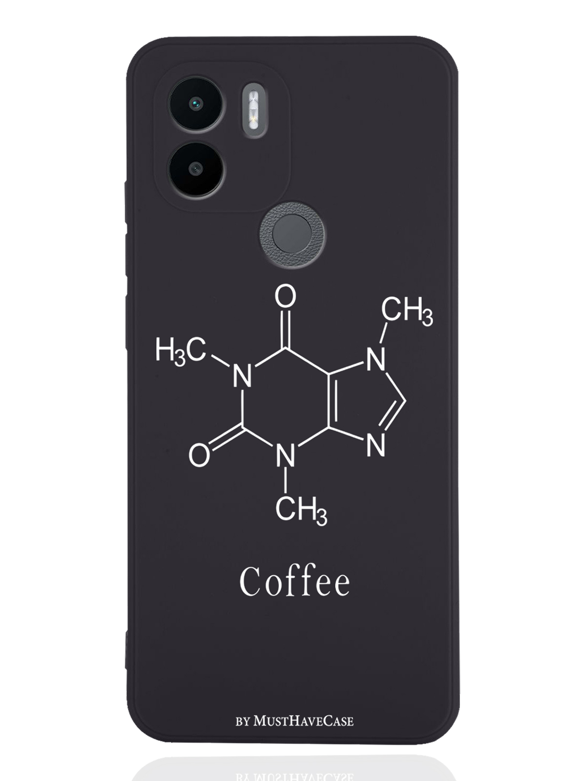 

Чехол MustHaveCase для Xiaomi Redmi A1+ Молекула кофе черный, Черный;белый