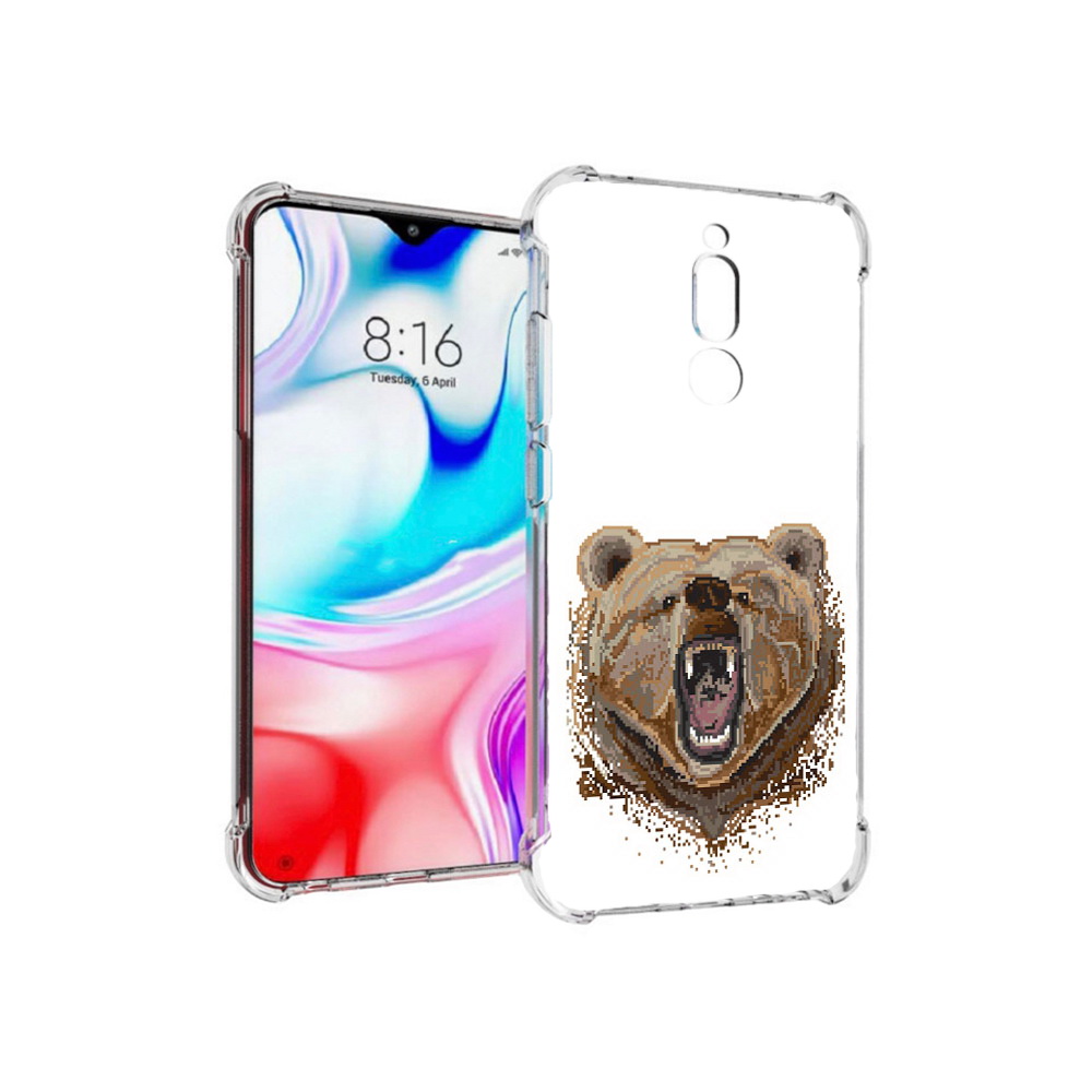 

Чехол MyPads Tocco для Xiaomi Redmi 8 пиксельный медведь (PT138911.300.539), Прозрачный, Tocco