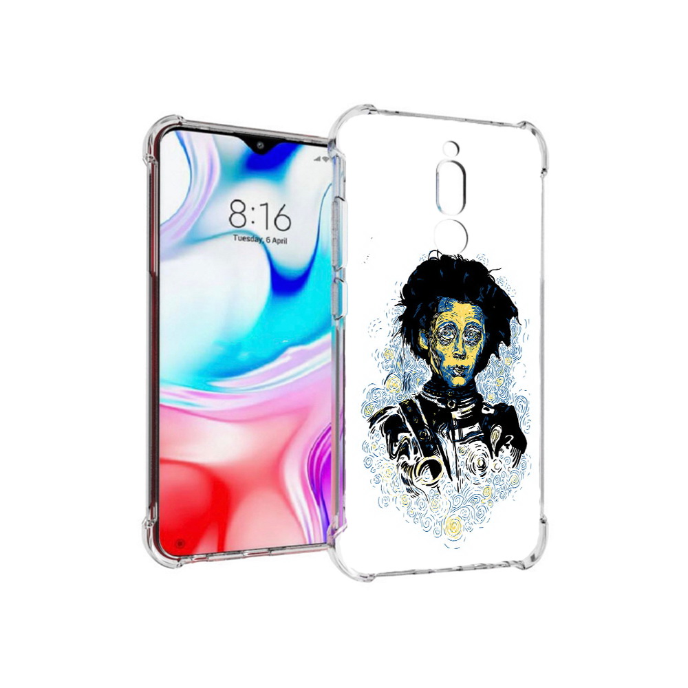 Чехол MyPads Tocco для Xiaomi Redmi 8 парень черно-белый абстракция (PT138911.300.535)