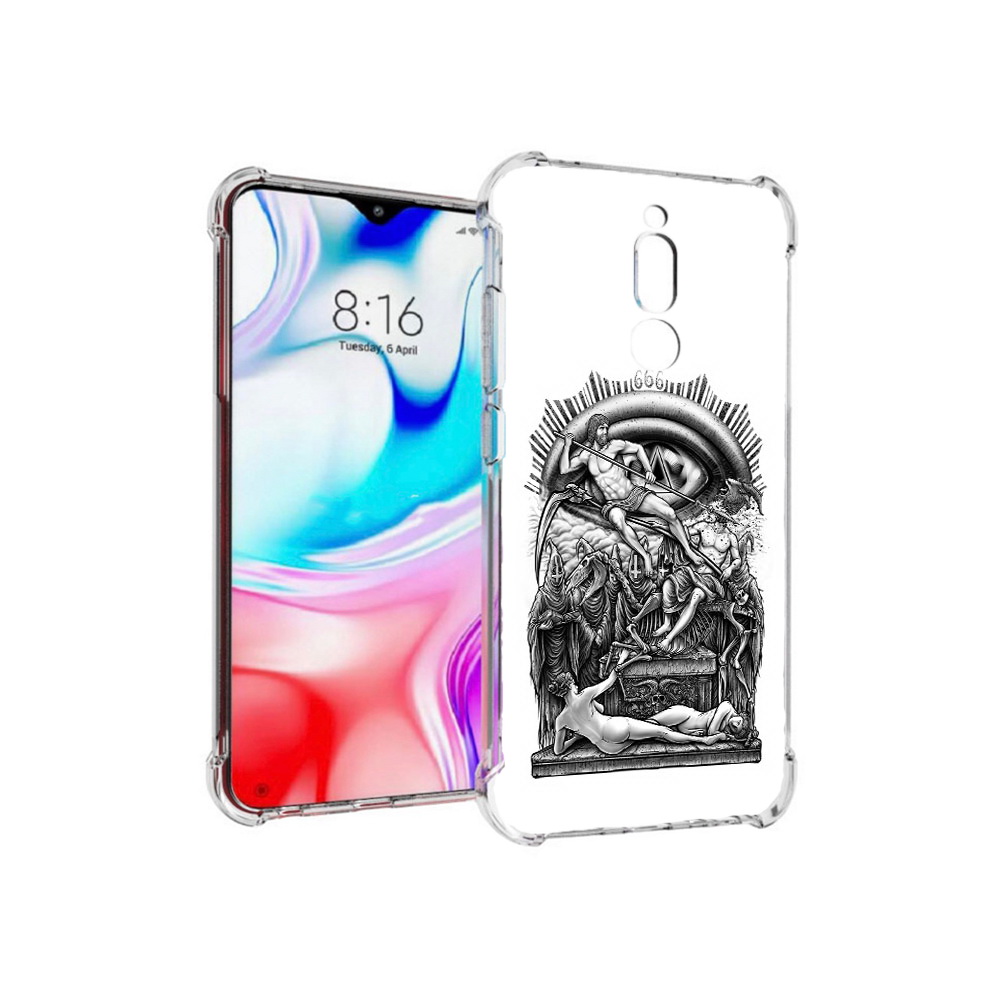 

Чехол MyPads Tocco для Xiaomi Redmi 8 оракул черно белый (PT138911.300.528), Прозрачный, Tocco