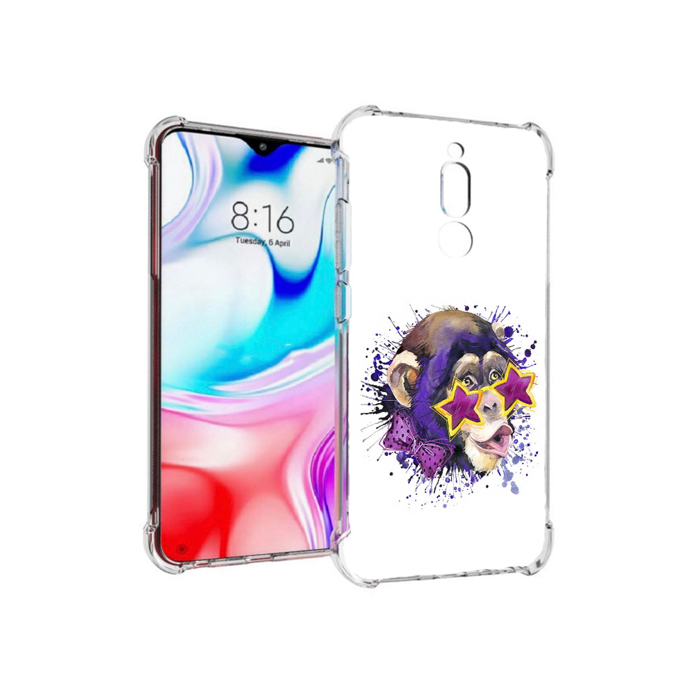 Чехол MyPads Tocco для Xiaomi Redmi 8 обезьяна в очках (PT138911.300.524)
