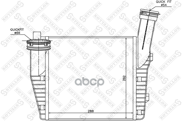 

10-40079-SX_интеркулер правый! VW Touareg, Audi Q7 3.0TDi 4WD 04>