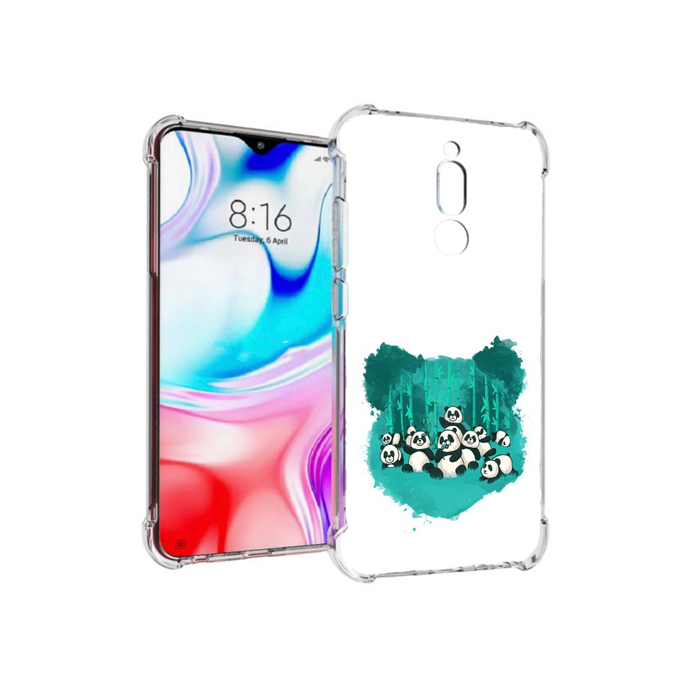 

Чехол MyPads Tocco для Xiaomi Redmi 8 нарисованные панды (PT138911.300.508), Прозрачный, Tocco