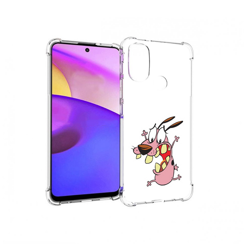 

Чехол MyPads Tocco для Motorola Moto E30 зубастый бобик (PT227074.357.371), Прозрачный, Tocco