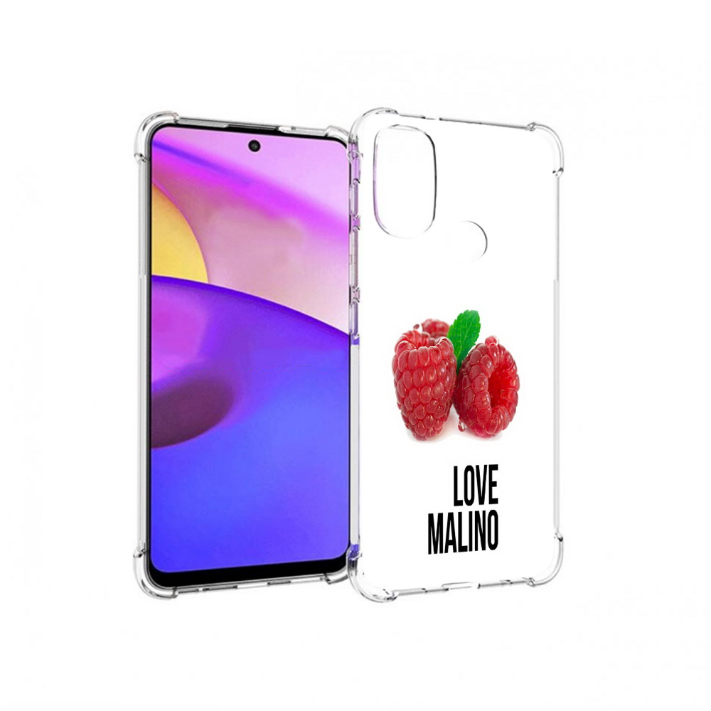 

Чехол MyPads Tocco для Motorola Moto E30 Бренд лове малино (PT227074.357.36), Прозрачный, Tocco