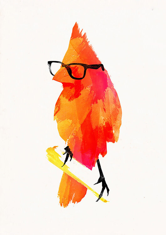 

Большой постер на стену Punk Bird 60х90 см без рамы, RFPB