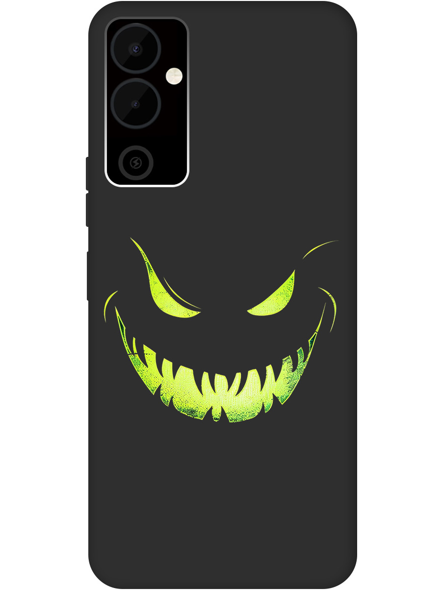 

Силиконовый чехол на Tecno Pova Neo 2 с принтом "Зловещая улыбка" матовый черный, Черный;зеленый, 778682472