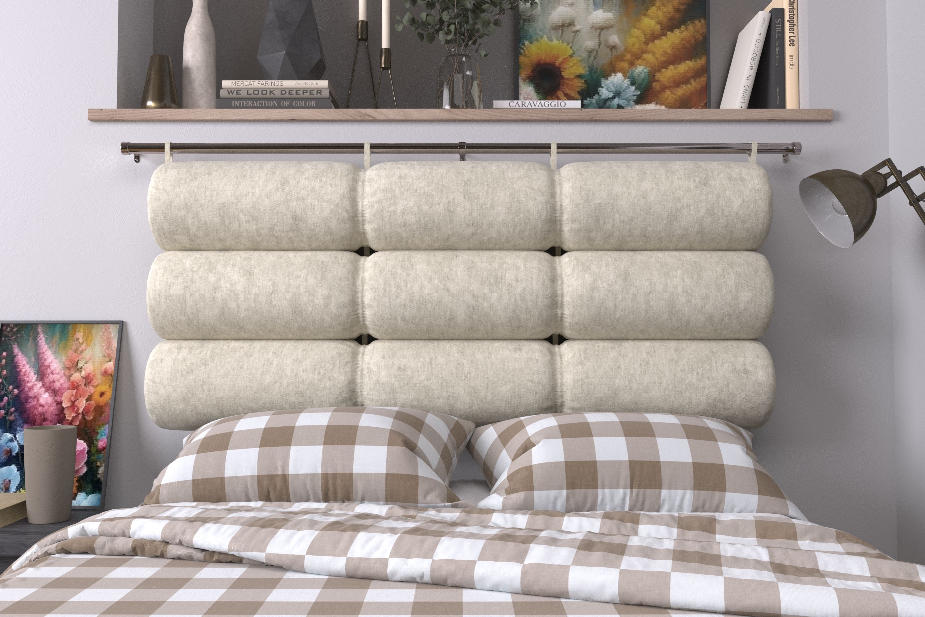 

Подушка-изголовье Mr. Mattress Soft XL Milk 140x20, Бежевый, Soft XL