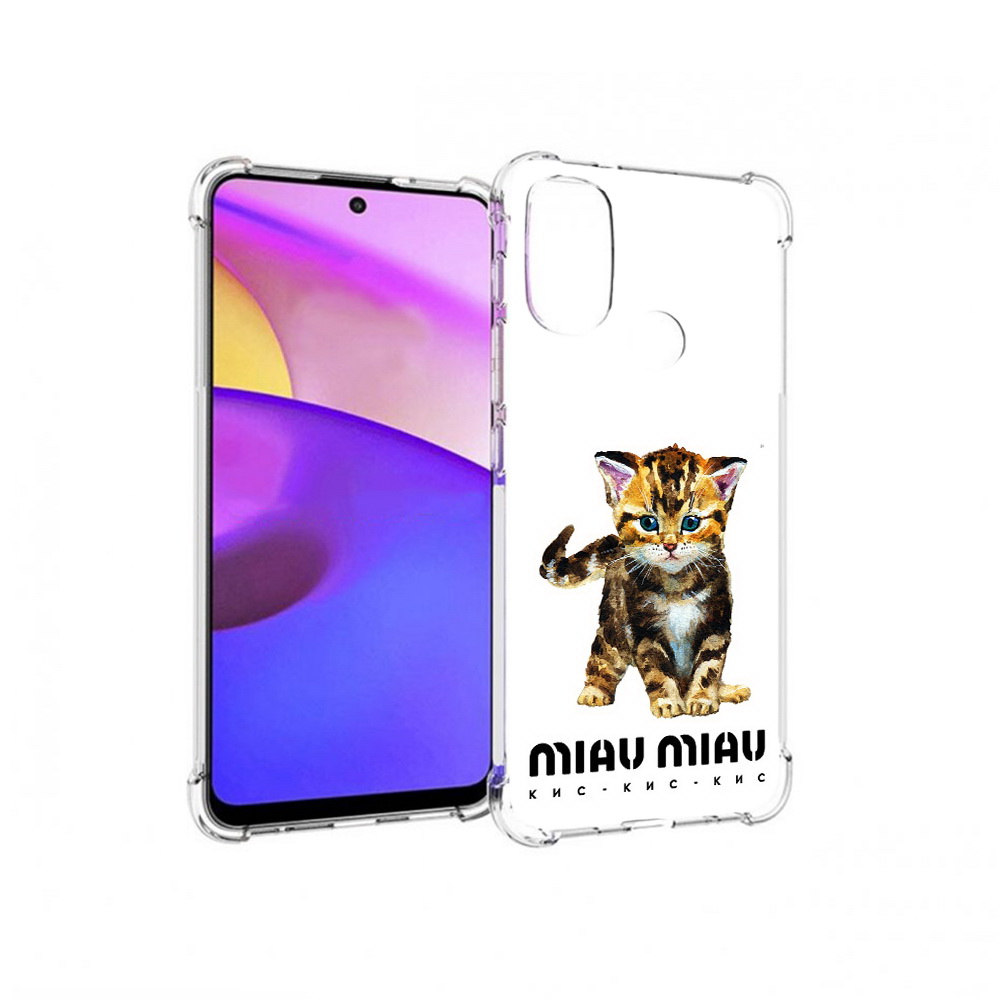 Чехол MyPads Tocco для Motorola Moto E30 Бренд miau miau (PT227074.357.34)