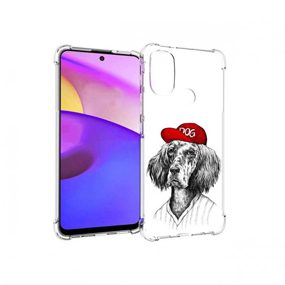 

Чехол MyPads Tocco для Motorola Moto E30 дог (PT227074.357.333), Прозрачный, Tocco