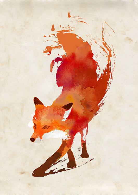 

Большой постер на стену Vulpes Vulpes 40х50 см без рамы, RFVULPES