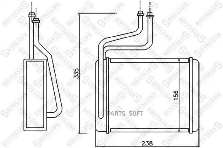 

10-35070-SX_радиатор печки! Ford Mondeo all 96-03