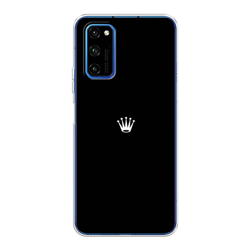 

Чехол Awog на Huawei Honor V30 Pro "Белая корона на черном фоне", Черный, 611450-7
