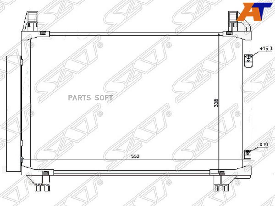

SAT Радиатор кондиционера TOYOTA VITZBELTAYARIS 05- SAT STTYA23940