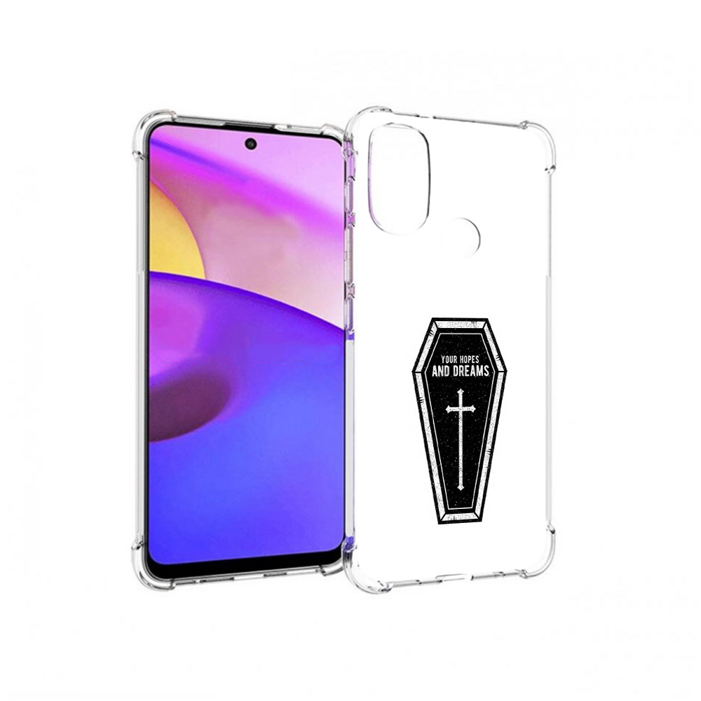 

Чехол MyPads Tocco для Motorola Moto E30 гроб с мечтами (PT227074.357.299), Прозрачный, Tocco