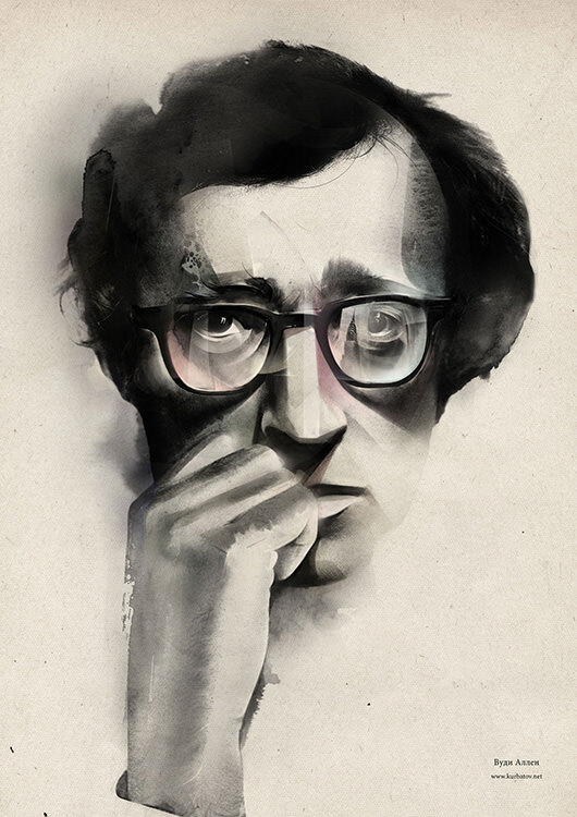 

Большой постер на стену Woody Allen Вуди Аллен 40х50 см без рамы, AKWA